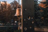 В Міноборони вперше вдарив дзвін в пам'ять про бійця, загиблого на Донбасі (ФОТО)