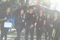 Поліцейські Павлограду посеред робочого дня ходили під парасольками по вулиці