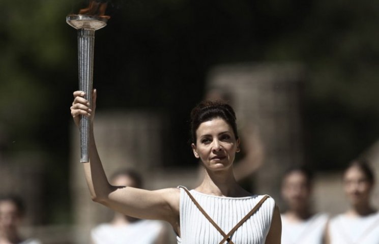 Как в Греции зажгли огонь Олимпиады-2016…