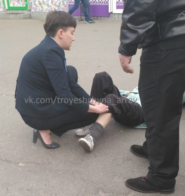 Автомобиль Савченко сбил женщину в Киеве…