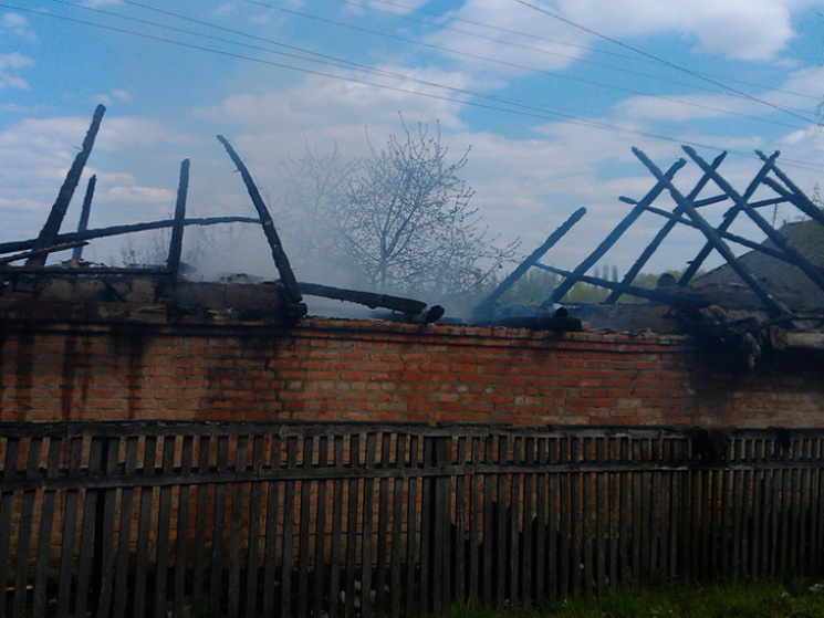 На Полтавщині згоріла господарча будівля…