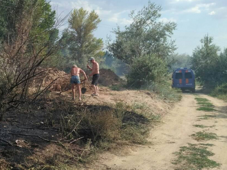На Миколаївщині масштабне загоряння трав…