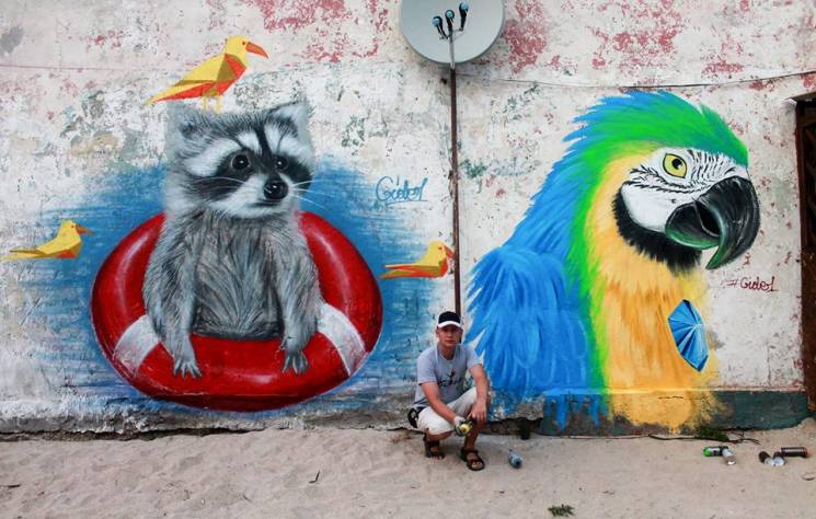 Відомий київський майстер графіті розпис…
