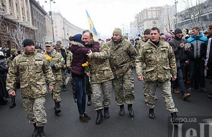Как Киев встречал защитников Родины…