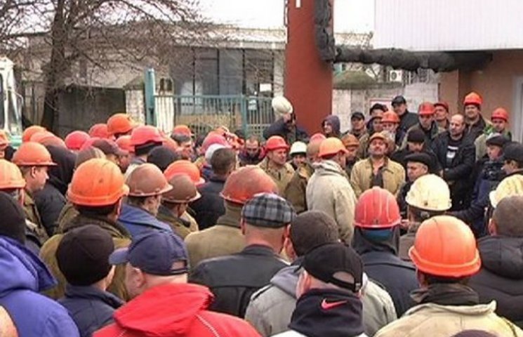 Шахтарі Інгульської шахти у Кіровограді…