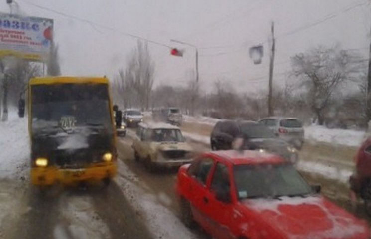 В Одессе уже начало снежить…