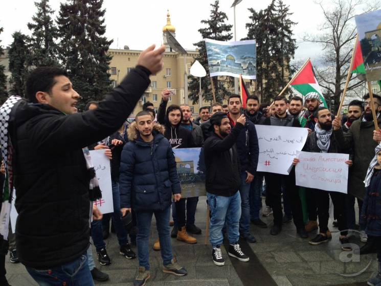 В центре Харькова палестинцы устроили ак…