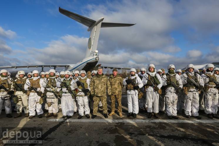 Как провожали на восток Украины десантны…