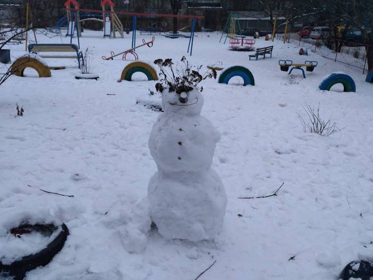 Снеговики оккупировали улицы Днипра (ФОТ…