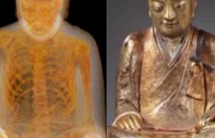 Усередині статуї Будди виявили тисячоліт…