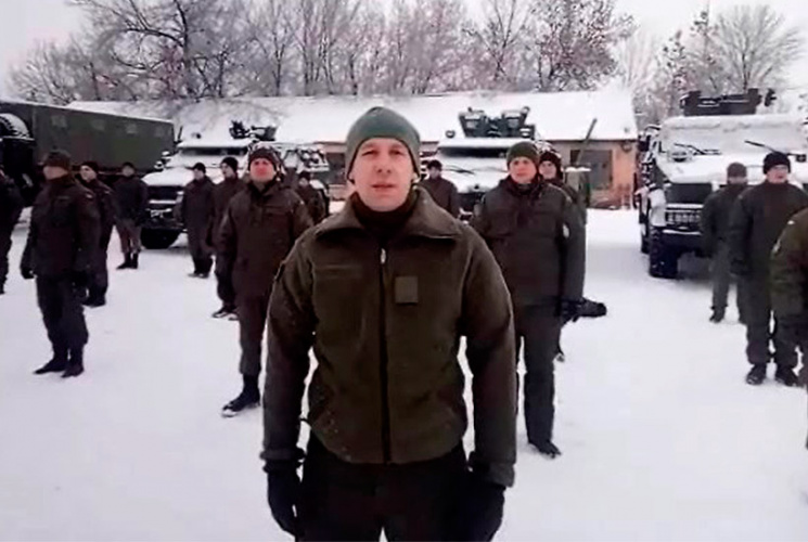 Харьковские гвардейцы в зоне АТО присоед…