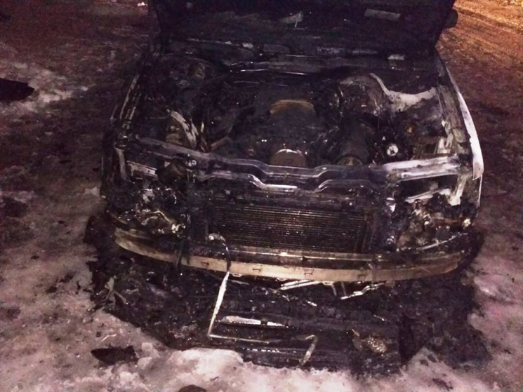 На Хмельниччині згоріла Audi A6…