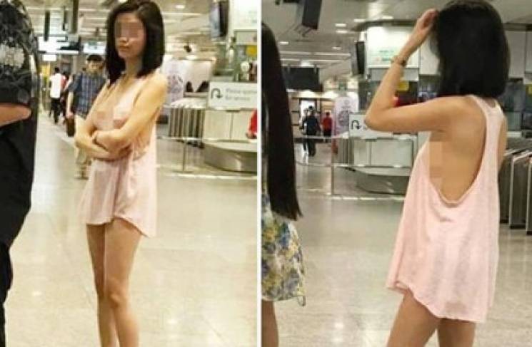 Напівгола жінка в метро розбурхала пасаж…