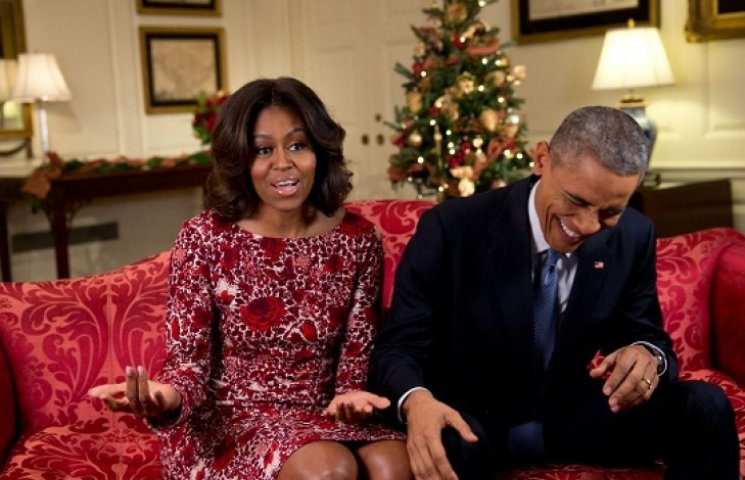 ТОП-15 снимков Обамы и его семьи за 2014…