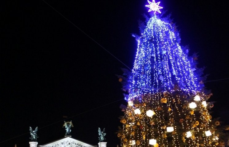 Главную Новогоднюю елку во Львове утопил…