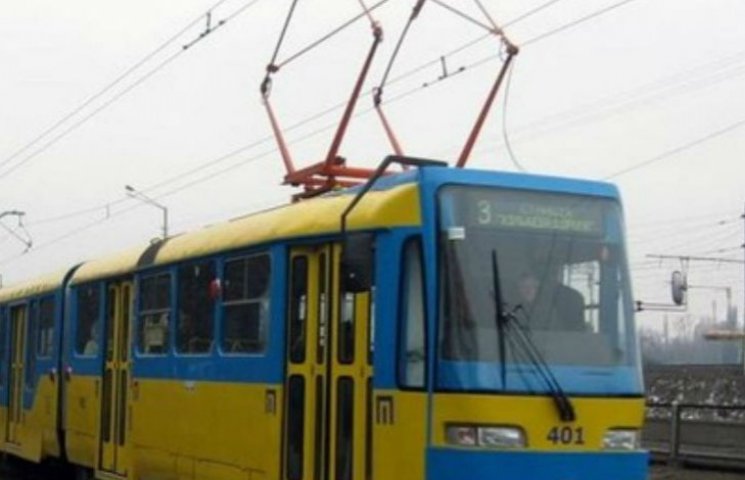 В Киеве остановились трамваи…