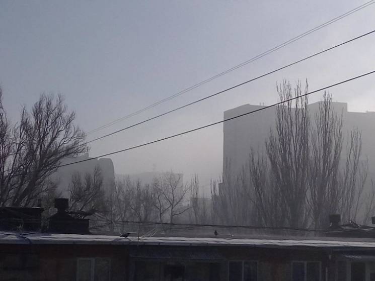 Днипро накрыл плотный туман…