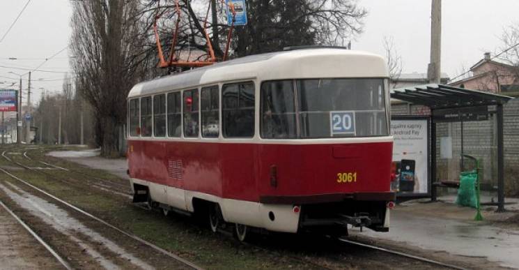 В Харькове один из трамваев почти на нед…