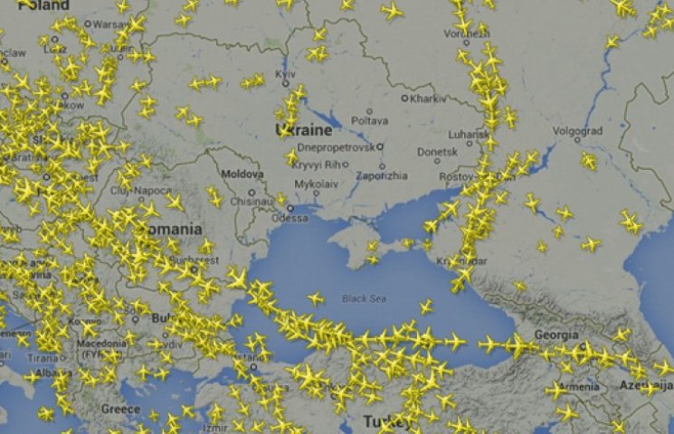 Так теперь выглядит небо над Украиной…