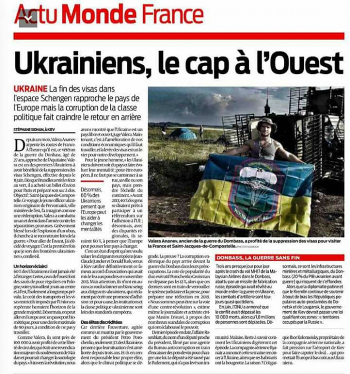 Вільна людина: Навіщо АТОвець крокує Європою з українським прапором