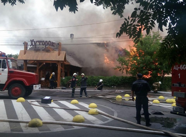 В Одесі загорівся ресторан "Хуторок"…