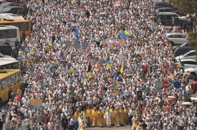 Крестный ход Киевского патриархата в цен…