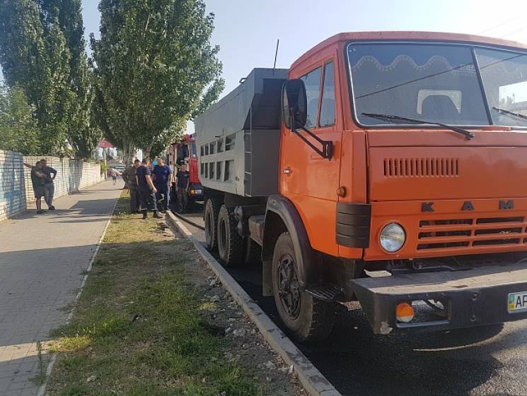 У Бердянську на ходу спалахнула вантажів…