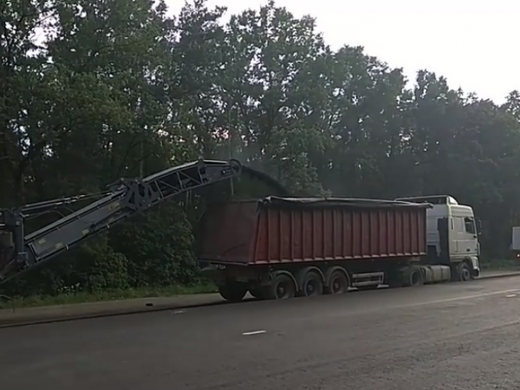Как происходит ремонт автодороги "Киев -…