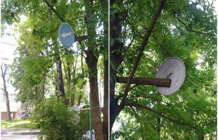 В Тернополе дорожные знаки рисуют на кры…