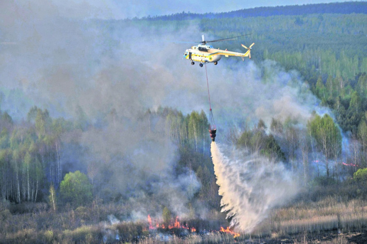 Как горят леса в Чернобыльской зоне (ВИД…