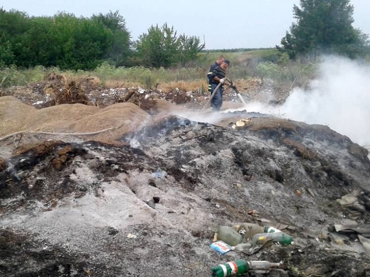 Біля села на Полтавщині невідомі підпали…