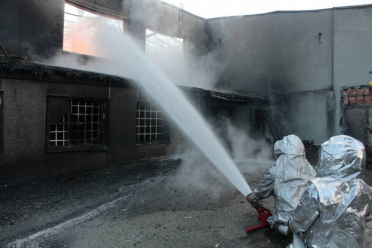 После пожара на спиртобазе в Тернопольск…