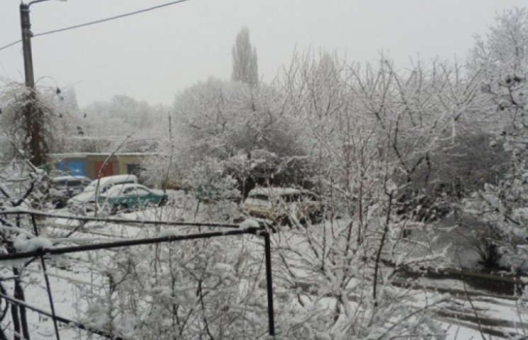 Север Одесчины замело снегом…