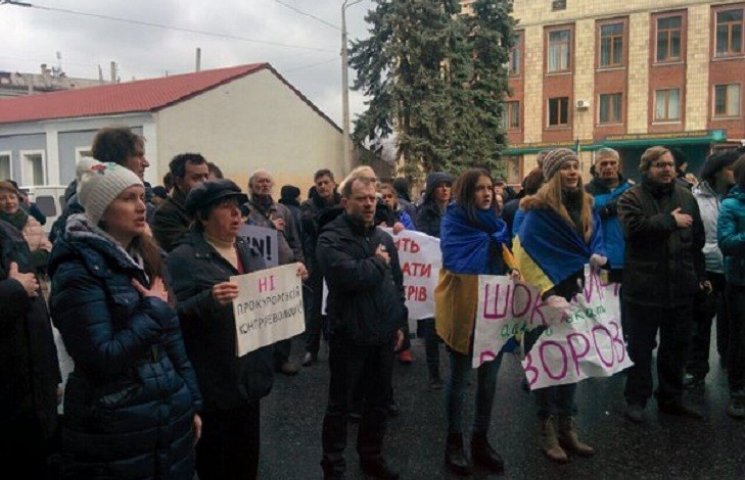 В Харькове во время митинга за отставку…