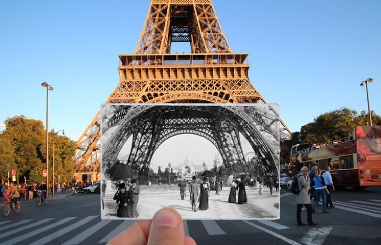 Две эпохи Парижа соединил в фотографиях…
