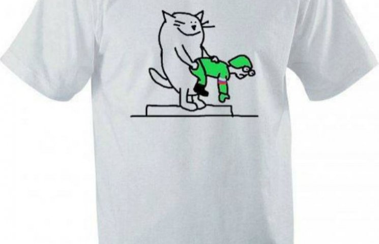 Украинцам предлагают футболки с котом, к…