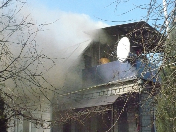 На Полтавщині загорівся будинок…