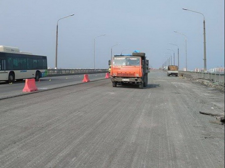 Как проходит ремонт Нового моста в Днипр…