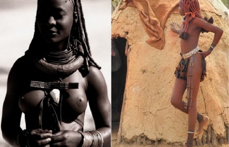 Женщины африканских племен химба. Намибия