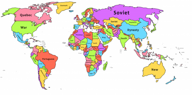 Україну комунізували на новій карті світ…
