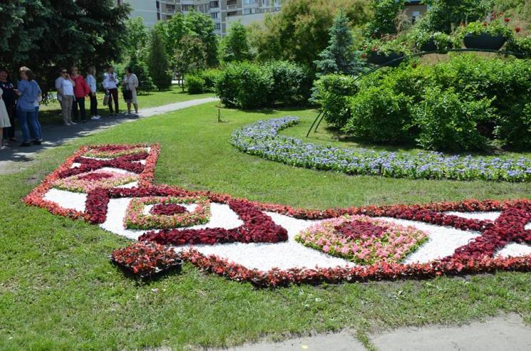День вышиванки: В Киеве цветами "вышили"…