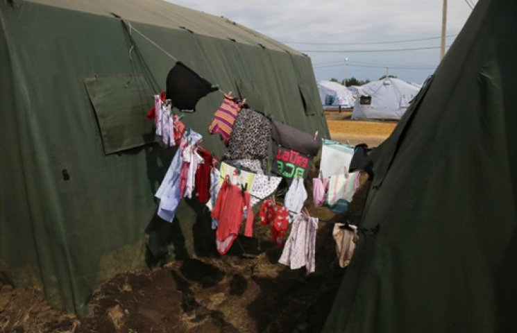 Табір українських біженців в Ростовській…