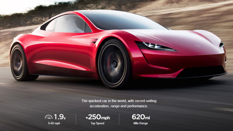 Tesla показала новий спортивний електрок…