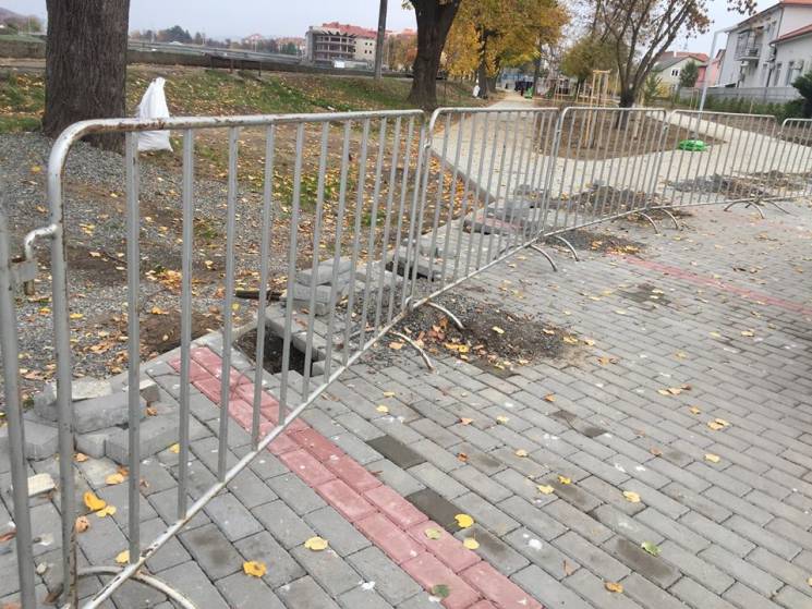 Мукачевский парк, который повредили ванд…