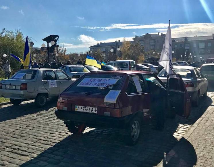 У Бердянську автомобілісти протестували…