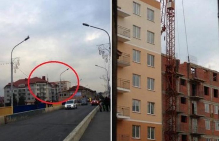 У центрі Мукачева впала стріла з крану…
