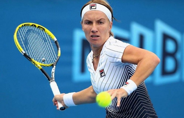Російська тенісистка під час матчу "псих…