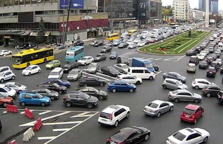 Транспортний колапс: столичний проспект…