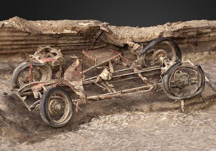 Редкий автомобиль MG J2 археологи нашли…