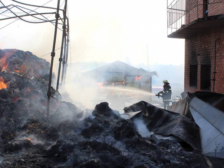 Масштабный пожар под Полтавой: Разрушено…
